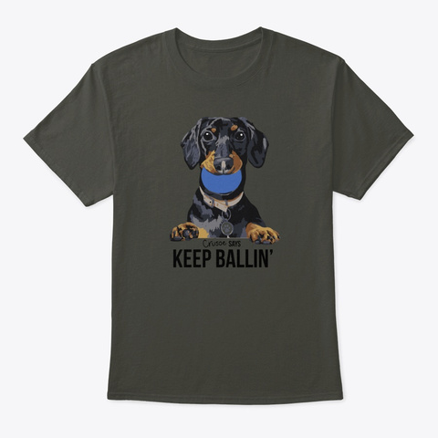 Keep Ballin' Crusoe Shirt Smoke Gray T-Shirt Front