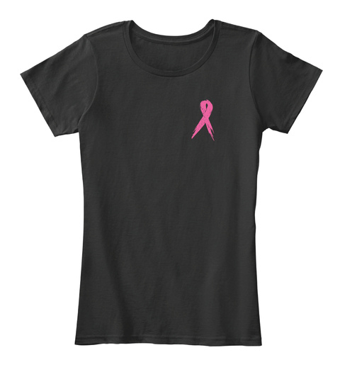 Breast Cancer Black T-Shirt Front