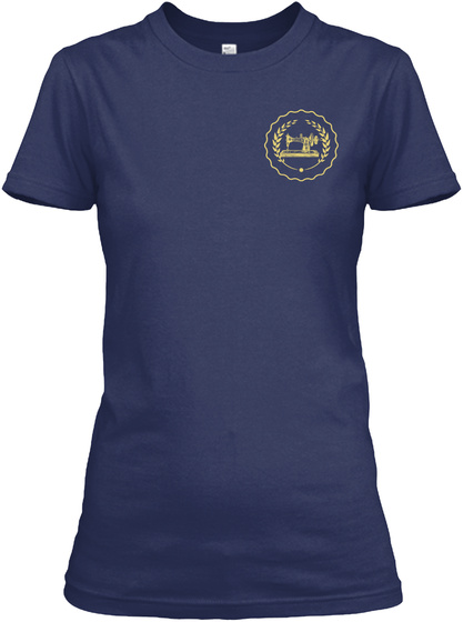 Sewing Machine Tshirt  Navy T-Shirt Front