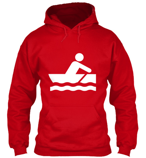 Rowing, Row, Crew It Up!   Red T-Shirt Front