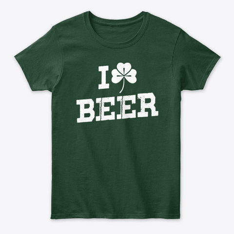 Irish ancestry I Love Beer Unisex Tshirt