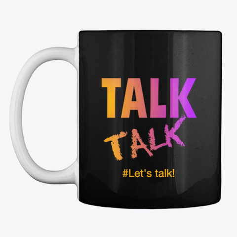 Real Talk Talk Black T-Shirt Front