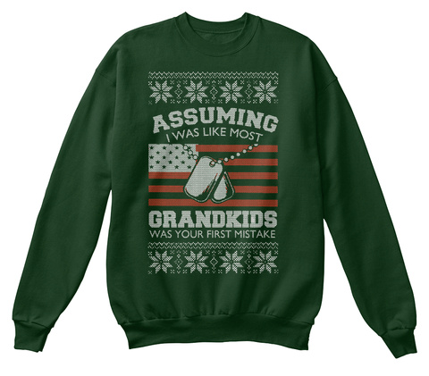 Veteran Grand Kids Christmas Sweater