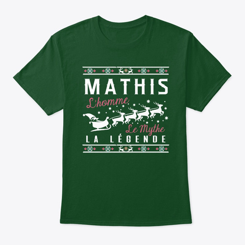 Christmas Gift Mathis La Légende Deep Forest T-Shirt Front