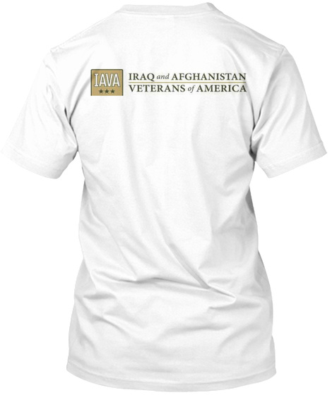 Iava Iraq And Afghanistan Veterans Of America White T-Shirt Back