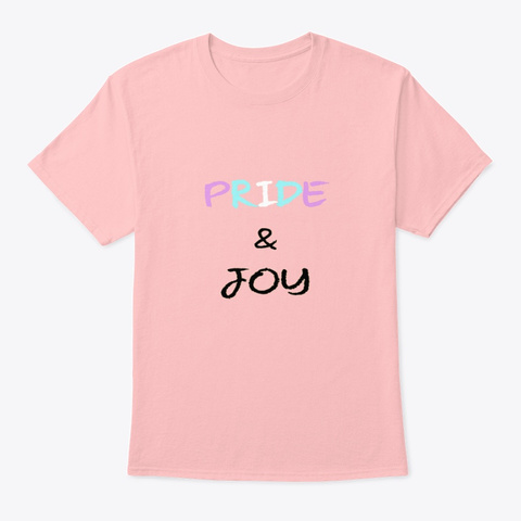 Trans Pride & Joy Pale Pink T-Shirt Front