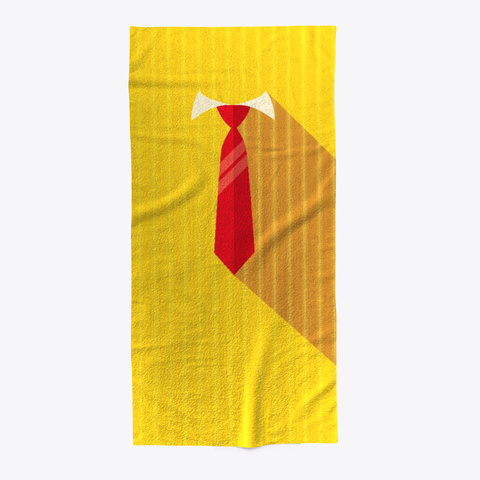 Call It A Tie Beach Towel Standard Camiseta Front