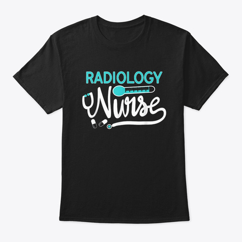 Radiology Nurse Appreciation Ultrasound Black T-Shirt Front