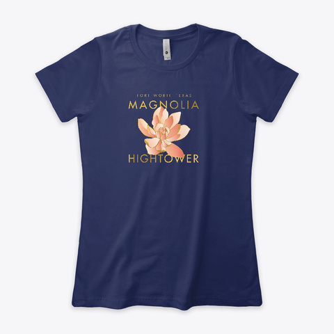 Hightower Magnolia T Shirt Midnight Navy T-Shirt Front