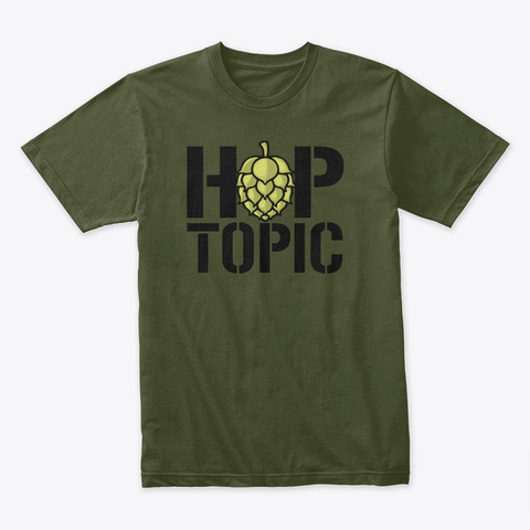 Hop Topic Apparel  Military Green T-Shirt Front