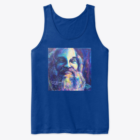 Ram Dass, Walking Home True Royal T-Shirt Front