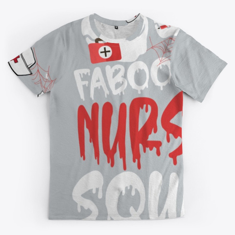 Funny Halloween Boo Boo Crew Nurse | Light Grey T-Shirt Front