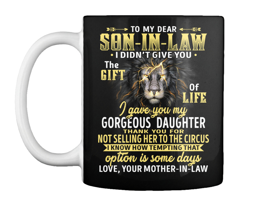 To My Daughter In-Law I Didn'T Get To Choose You Mug Funny Coffee Cup Gift Men 