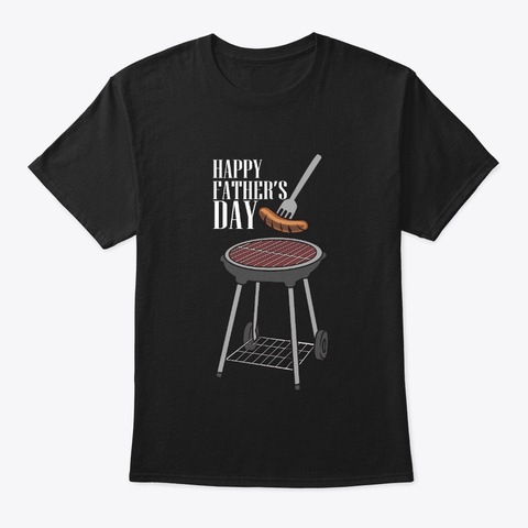 Happy Father's Day Black T-Shirt Front