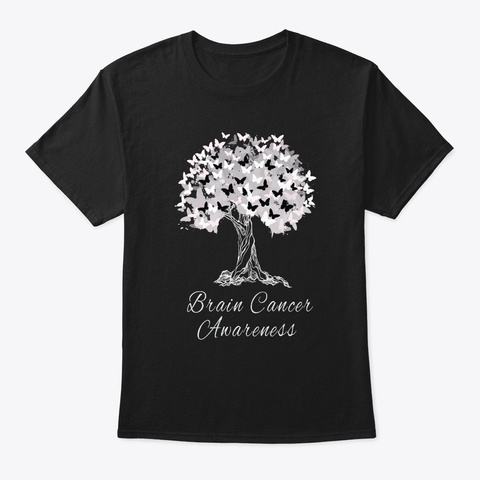 Brain Cancer Awareness Black Camiseta Front