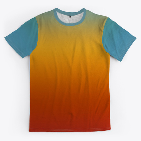 Nobuyasu Abstract Color Gradient Standard T-Shirt Front