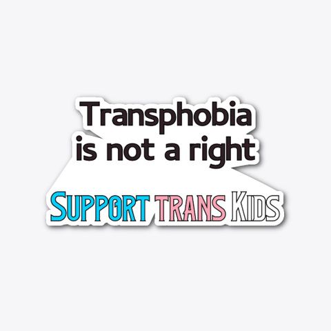 Support Trans Kids 1 Standard T-Shirt Front