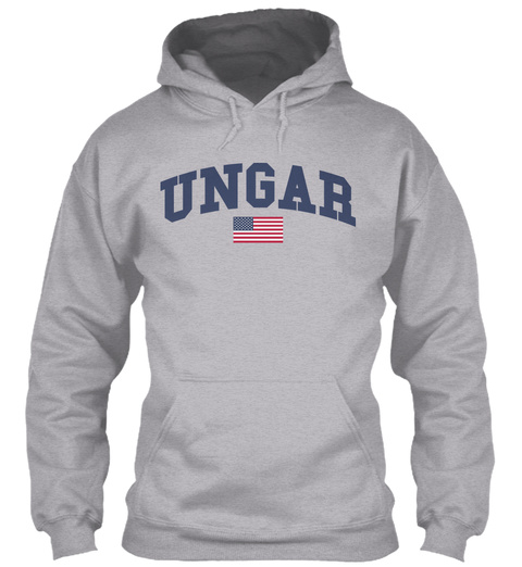 Ungar Family Flag Sport Grey T-Shirt Front