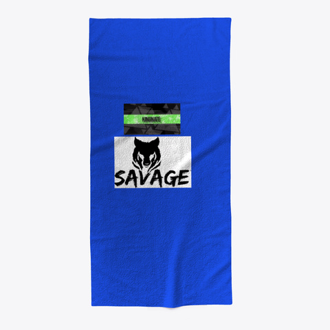 King Nate/Savage Beach Towel Royal Blue T-Shirt Front