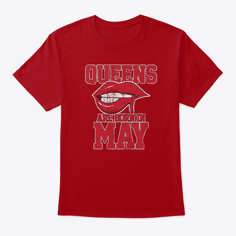 May Queens Birthday Deep Red T-Shirt Front