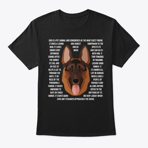 Shepherd Black T-Shirt Front
