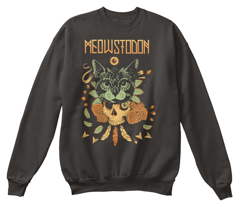Meowstodon Jet Black T-Shirt Front
