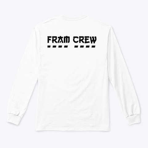 Fram Crew Official Lst   Japan White White T-Shirt Back