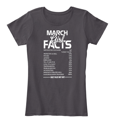 March Girl Facts T-shirt