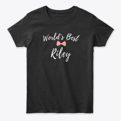 World's Best Riley Black T-Shirt Front