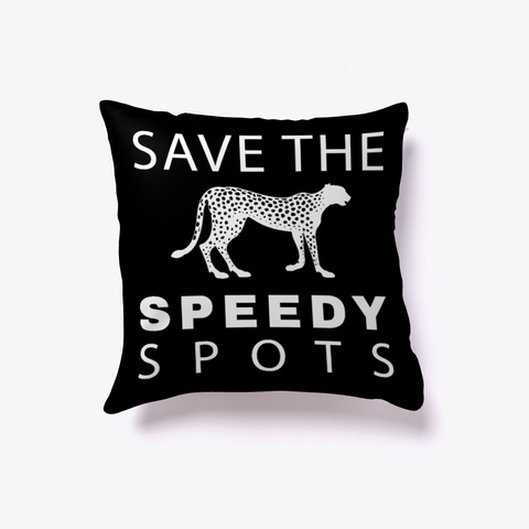 Save The Seedy Spots Pillow Black Kaos Front