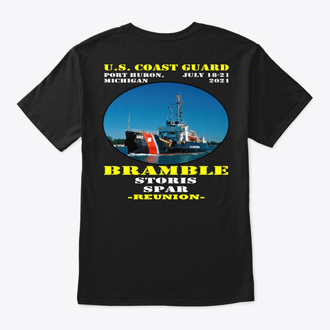 Bramble (Wlb 392) Black T-Shirt Back