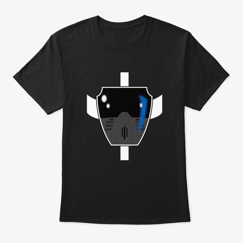 Lightspeed Rescue Blue Ranger Visor Black T-Shirt Front