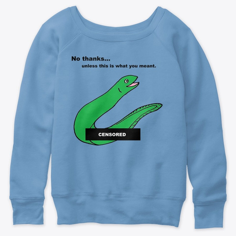 Green Nude Eel Blue Triblend  T-Shirt Front