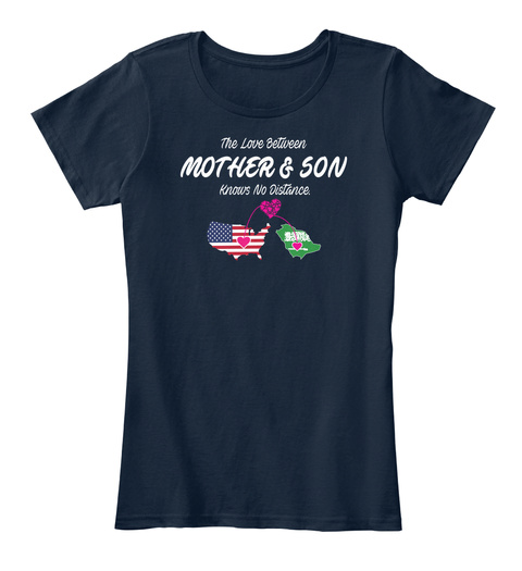 The Love Between Mother And Son Knows No Distance New Navy T-Shirt Front