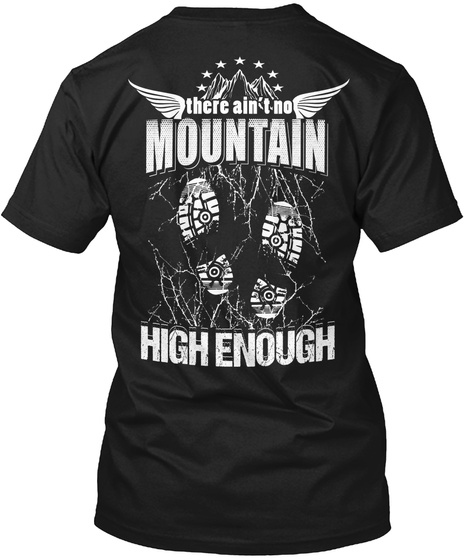 Hikers'limited Edition Black T-Shirt Back