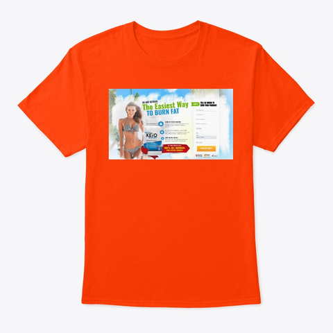 Meta Keto Boost Reviews  Orange T-Shirt Front