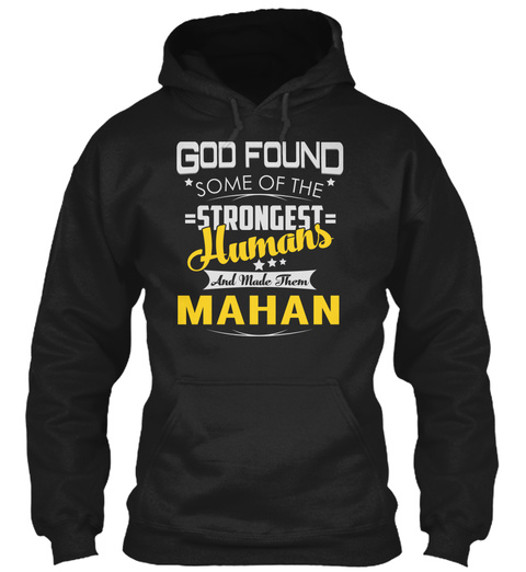 Mahan   Strongest Humans Black T-Shirt Front