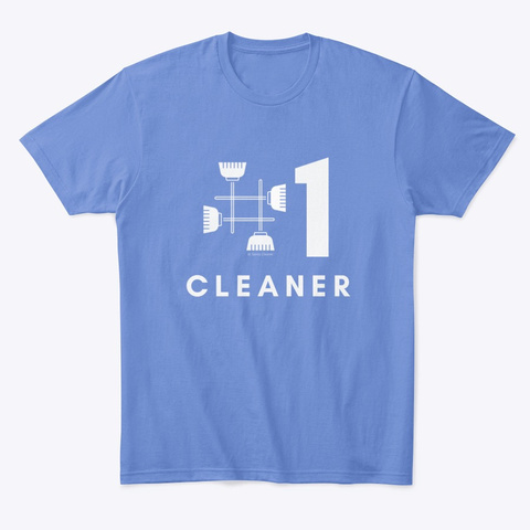 No 1 Cleaner Heathered Royal  T-Shirt Front