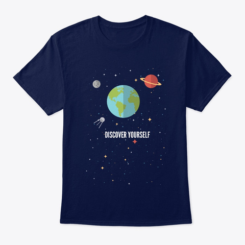 Discover Yourself Navy T-Shirt Front