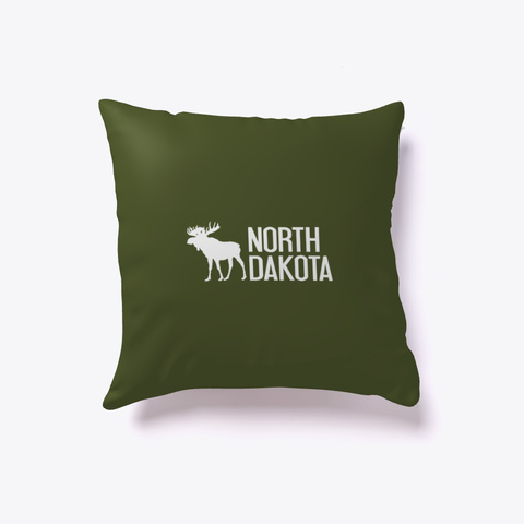 North Dakota Moose White Maglietta Front