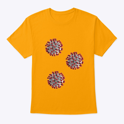 The Virus Gold Camiseta Front
