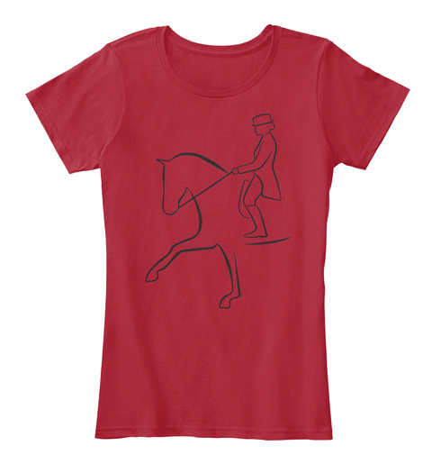 Dressage Red T-Shirt Front