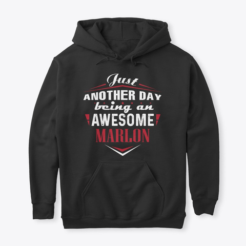 Being An Awesome Marlon Black Camiseta Front