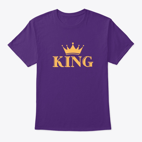 Male Royalty Collection Purple T-Shirt Front