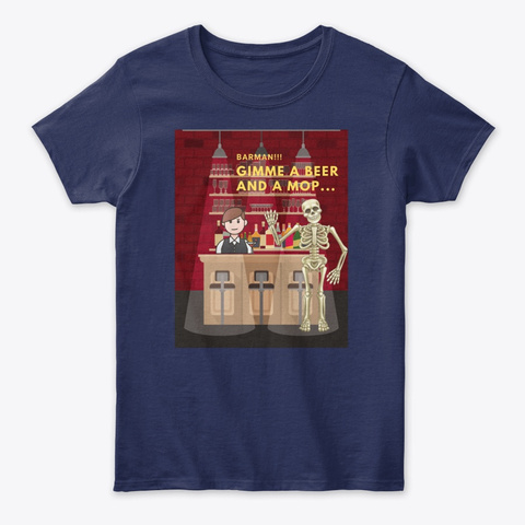 Gimme A Beer Navy T-Shirt Front