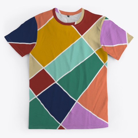 Abstract Colorful Minimal Art Style Standard T-Shirt Front