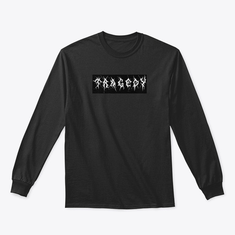 Tragedy Blackout Long Sleeve Tee Black T-Shirt Front