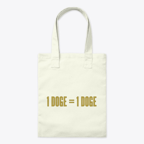 1 Doge   1 Doge Natural T-Shirt Front