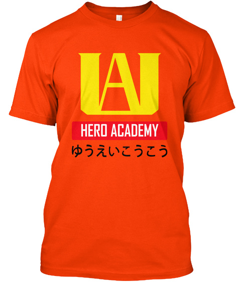 Ua Hero Academy Orange T-Shirt Front
