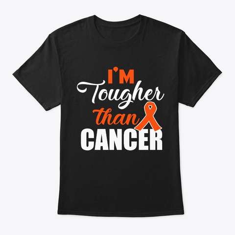 Tougher Cancer Von Willebrand's Disease Black T-Shirt Front